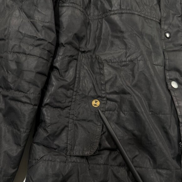 Yoki Jacket Mens Large Black Fleece Lined Hood Field Pockets - Picture 3 of 11